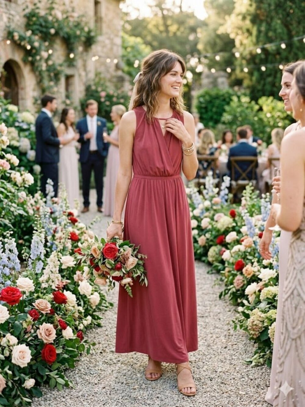 💕ANTHROPOLOGIE💕 MOULINETTE SOEURS Terra Maxi Dress ~ Red Large